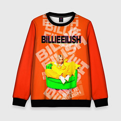 Детский свитшот Billie Eilish: Orange Mood