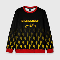 Детский свитшот Billie Eilish: Yellow & Black Autograph