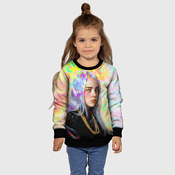 Свитшот детский Billie Eilish, цвет: 3D-черный — фото 2