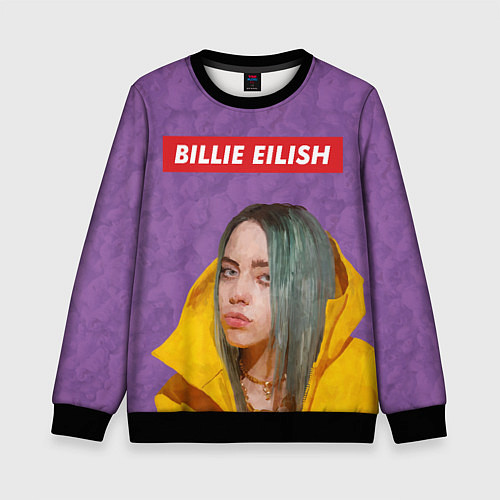 Детский свитшот Billie Eilish / 3D-Черный – фото 1