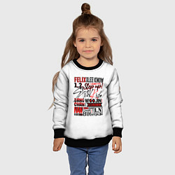 Свитшот детский Stray Kids, цвет: 3D-черный — фото 2