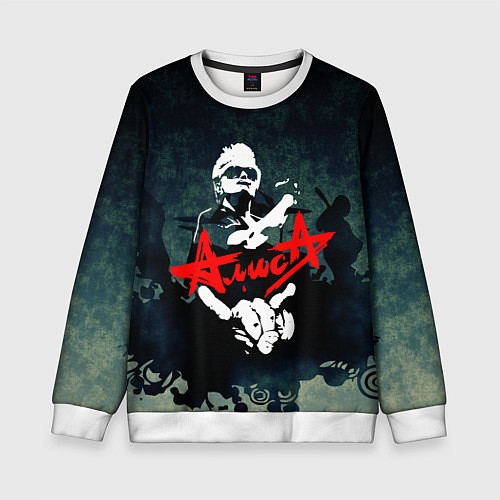 Детский свитшот Алиса / 3D-Белый – фото 1