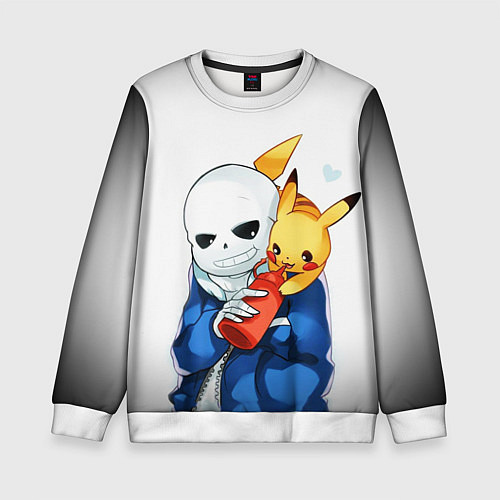 Детский свитшот UNDERTALE / 3D-Белый – фото 1