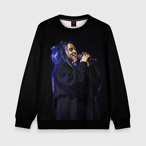 Детский свитшот BILLIE EILISH / 3D-Черный – фото 1