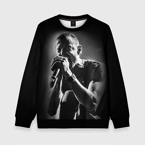 Детский свитшот Chester Bennington Linkin Park / 3D-Черный – фото 1