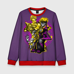 Свитшот детский Приключения ДжоДжо, цвет: 3D-красный