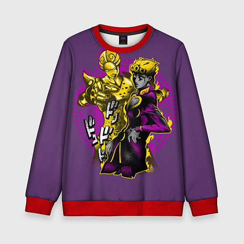 Детский свитшот Приключения ДжоДжо / 3D-Красный – фото 1