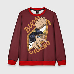 Свитшот детский Приключения ДжоДжо, цвет: 3D-красный