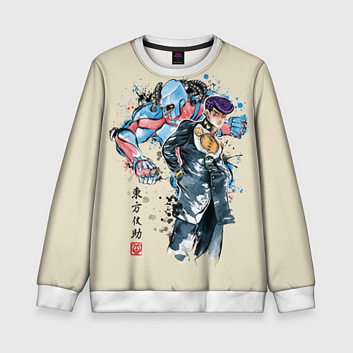 Детский свитшот Приключения ДжоДжо / 3D-Белый – фото 1