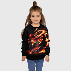 Свитшот детский Demon Slayer, цвет: 3D-черный — фото 2