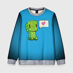 Свитшот детский MINECRAFT, цвет: 3D-меланж