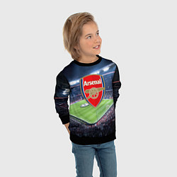 Свитшот детский FC Arsenal, цвет: 3D-черный — фото 2