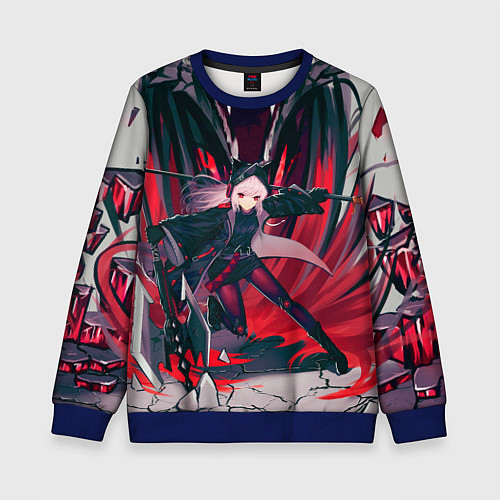 Детский свитшот Arknights art / 3D-Синий – фото 1