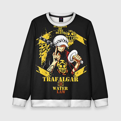 Детский свитшот One Piece Trafalgar Water / 3D-Белый – фото 1