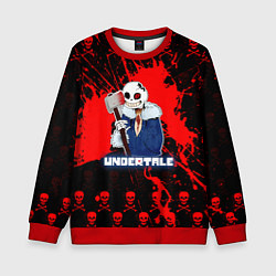 Свитшот детский UNDERTALE, цвет: 3D-красный