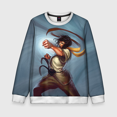 Детский свитшот Karate girl / 3D-Белый – фото 1