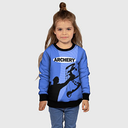 Свитшот детский Archery, цвет: 3D-черный — фото 2