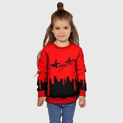 Свитшот детский АлисА, цвет: 3D-красный — фото 2