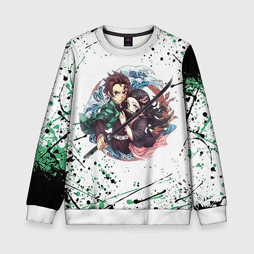 Детский свитшот KIMETSU NO YAIBA / 3D-Белый – фото 1