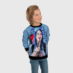 Свитшот детский BILLIE EILISH, цвет: 3D-черный — фото 2