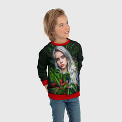 Свитшот детский BILLIE EILISH, цвет: 3D-красный — фото 2