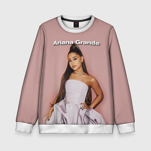 Детский свитшот Ariana Grande Ариана Гранде / 3D-Белый – фото 1