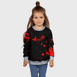 Свитшот детский АлисА, цвет: 3D-меланж — фото 2