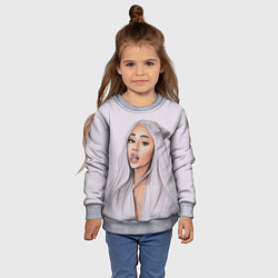 Свитшот детский Ariana Grande Ариана Гранде, цвет: 3D-меланж — фото 2