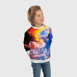 Свитшот детский Краски, цвет: 3D-белый — фото 2