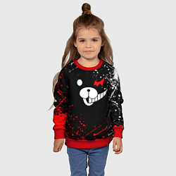 Свитшот детский MONOKUMA, цвет: 3D-красный — фото 2