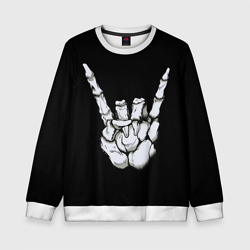 Детский свитшот Rock / 3D-Белый – фото 1