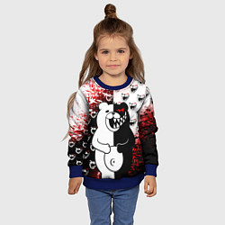 Свитшот детский MONOKUMA, цвет: 3D-синий — фото 2