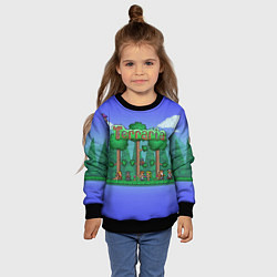 Свитшот детский Terraria, цвет: 3D-черный — фото 2