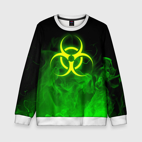 Детский свитшот BIOHAZARD / 3D-Белый – фото 1