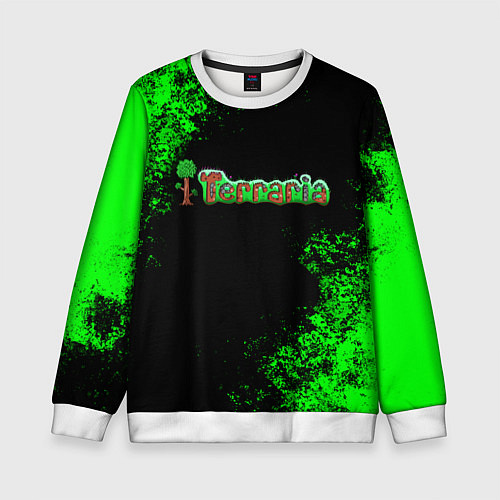 Детский свитшот Terraria / 3D-Белый – фото 1