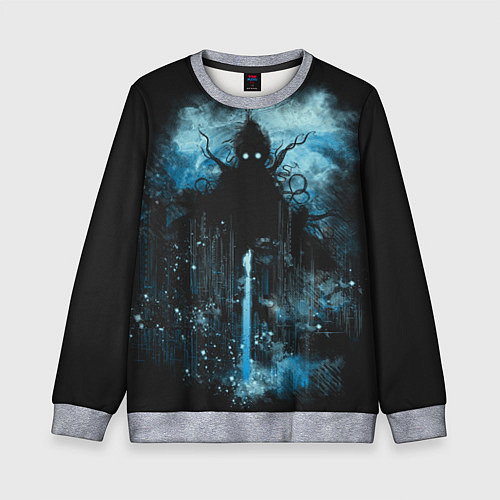 Детский свитшот Ктулху / 3D-Меланж – фото 1