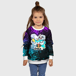 Свитшот детский UNDERTALE, цвет: 3D-белый — фото 2