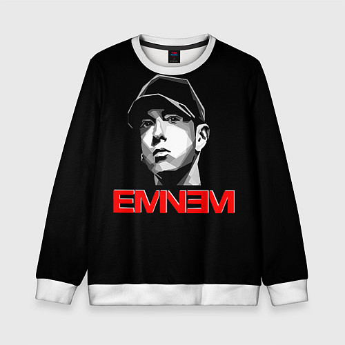 Детский свитшот Eminem / 3D-Белый – фото 1