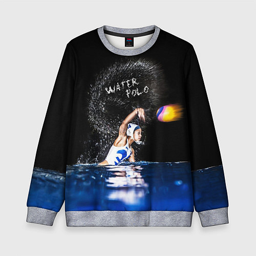 Детский свитшот Water polo / 3D-Меланж – фото 1
