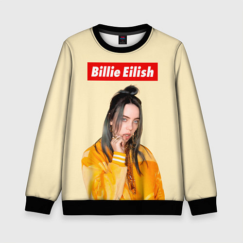 Детский свитшот BILLIE EILISH / 3D-Черный – фото 1