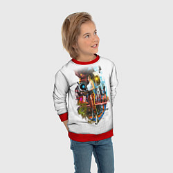 Свитшот детский PORTAL, цвет: 3D-красный — фото 2
