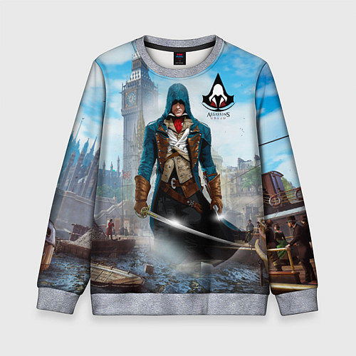 Детский свитшот Assasin's creed / 3D-Меланж – фото 1