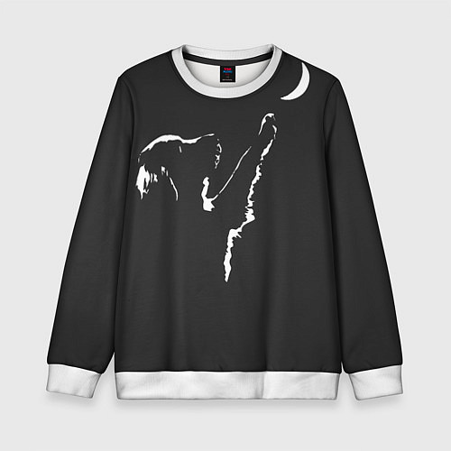 Детский свитшот Лунопёс / 3D-Белый – фото 1