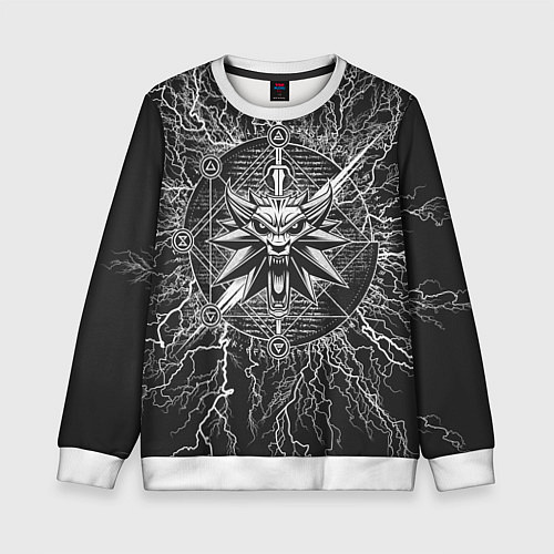 Детский свитшот The Witcher / 3D-Белый – фото 1