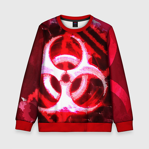 Детский свитшот Plague Inc LB Oko / 3D-Красный – фото 1