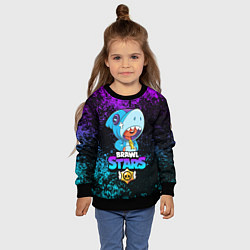 Свитшот детский BRAWL STARS LEON SHARK, цвет: 3D-черный — фото 2