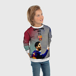 Свитшот детский Messi, цвет: 3D-белый — фото 2