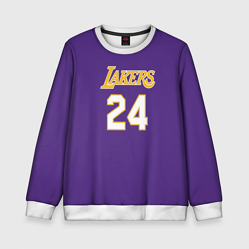 Детский свитшот Los Angeles Lakers Kobe Brya / 3D-Белый – фото 1