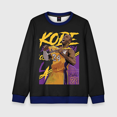 Детский свитшот Kobe Bryant / 3D-Синий – фото 1