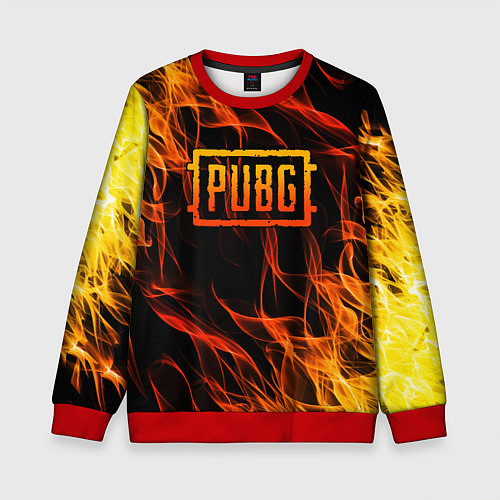 Детский свитшот PUBG / 3D-Красный – фото 1